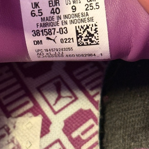 Women's Puma Suede Classic Mono Gold Purple 381587-03 - worn three times - Picture 5 of 5